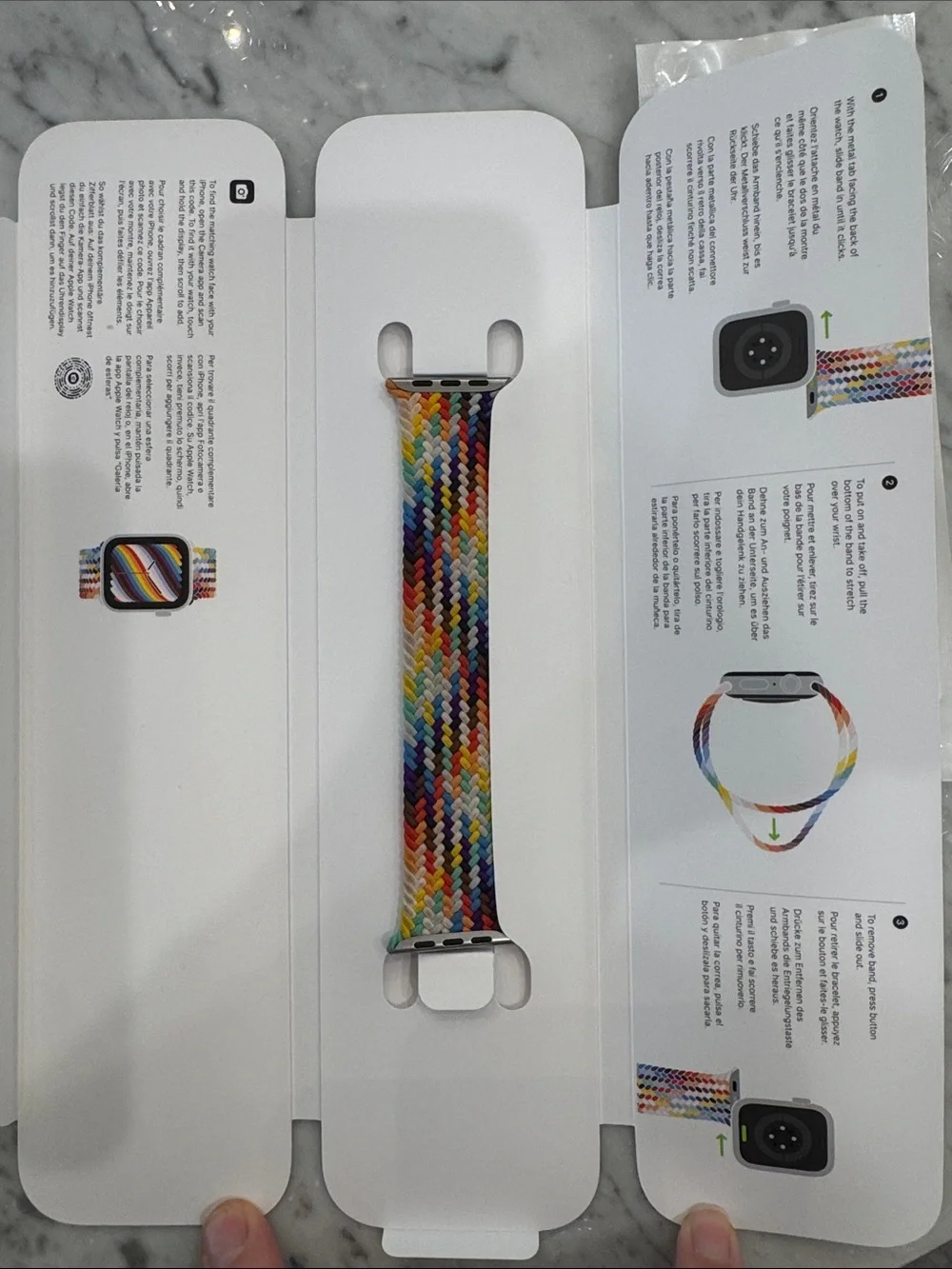 Apple Pride Edition Braided Solo Loop Size 6 Watch Band fits 44mm Apple Watch